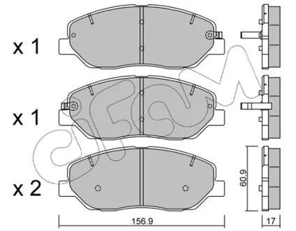 Тормозные колодки CIFAM 822-787-0
