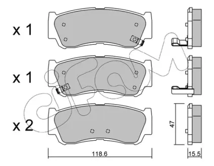 Тормозные колодки CIFAM 822-788-0
