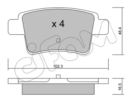 Тормозные колодки CIFAM 822-801-0