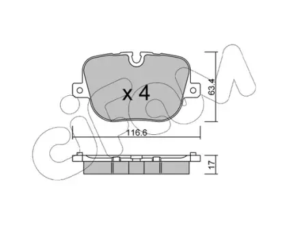 Тормозные колодки CIFAM 822-837-0