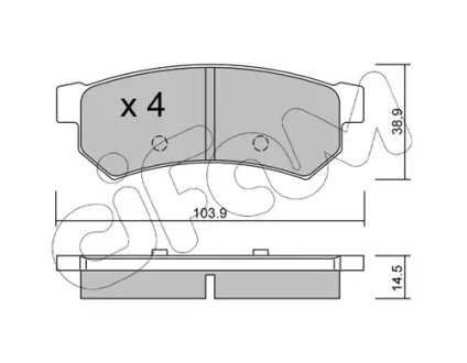 Тормозные колодки CIFAM 822-846-0
