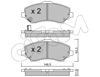 Тормозные колодки CIFAM 822-862-0