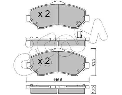 Тормозные колодки CIFAM 822-862-1