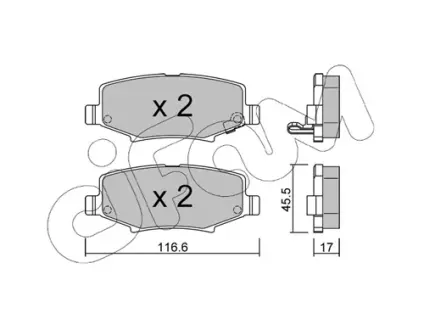 Тормозные колодки CIFAM 822-863-0