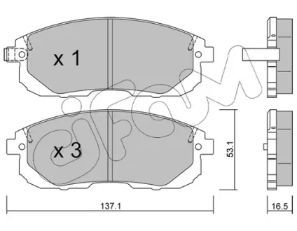 Тормозные колодки CIFAM 822-876-0