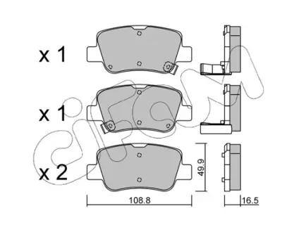 Тормозные колодки CIFAM 822-881-0