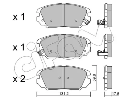 Тормозные колодки CIFAM 822-885-0