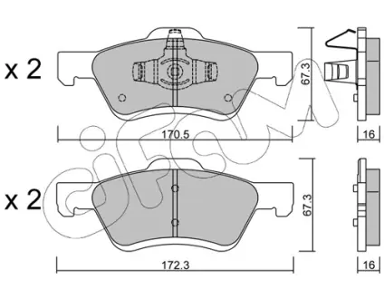 Тормозные колодки CIFAM 822-906-0
