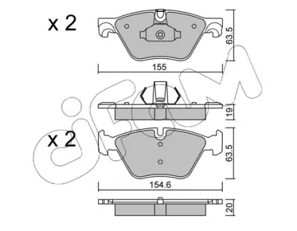 Тормозные колодки CIFAM 822-917-0