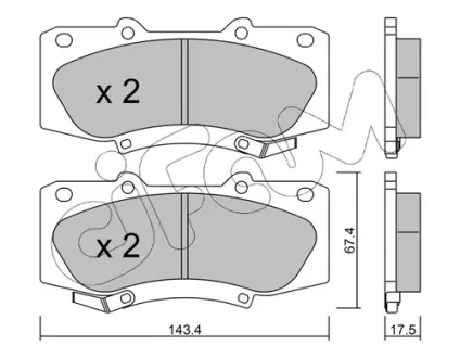 Тормозные колодки CIFAM 822-937-0