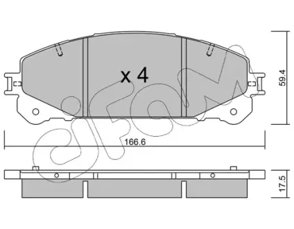 Тормозные колодки CIFAM 822-938-0