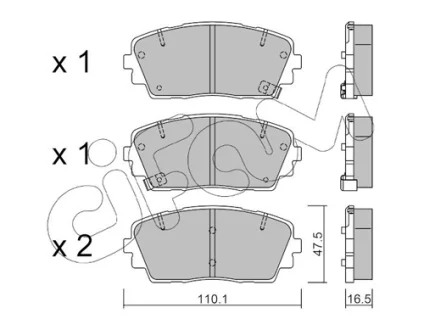 Тормозные колодки CIFAM 822-941-0