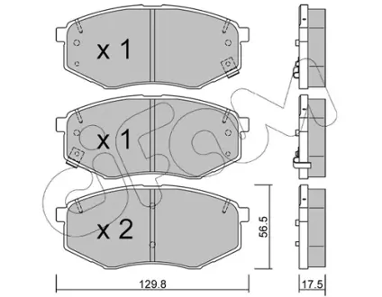 Тормозные колодки CIFAM 822-942-0