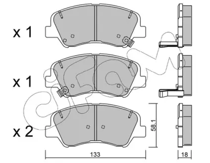 Тормозные колодки CIFAM 822-943-0