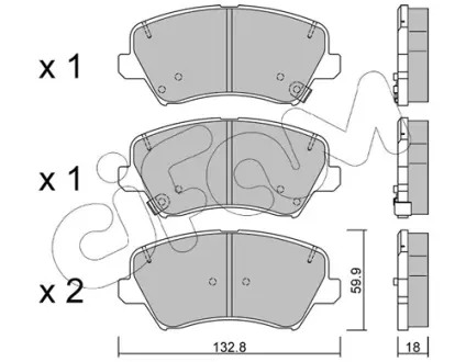 Тормозные колодки CIFAM 822-944-0