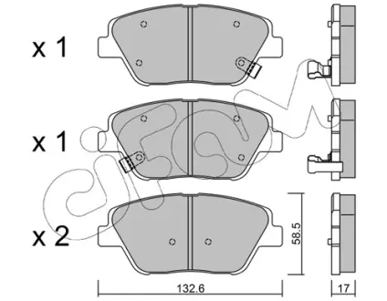 Тормозные колодки CIFAM 822-945-0