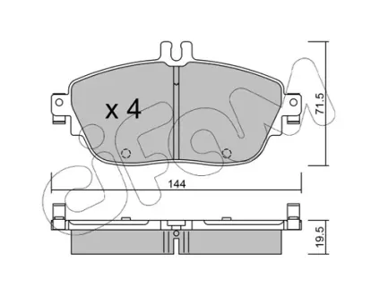 Тормозные колодки CIFAM 822-965-0