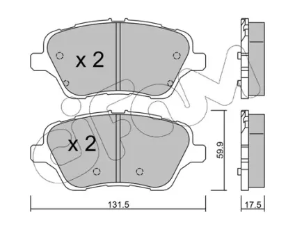 Тормозные колодки CIFAM 822-976-0