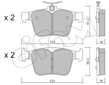 Тормозные колодки CIFAM 822-981-0