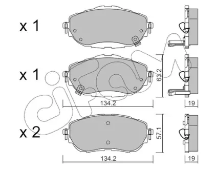 Тормозные колодки CIFAM 822-998-0