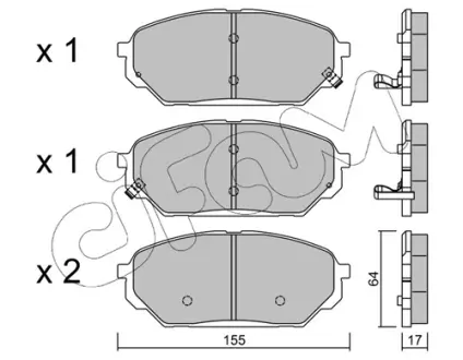 Тормозные колодки CIFAM 822-999-0