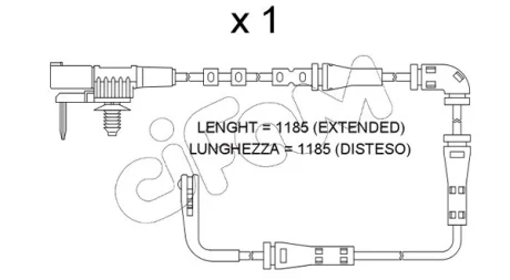 LAND ROVER датчик гальм. колод. DISCOVERY 14- CIFAM SU.353