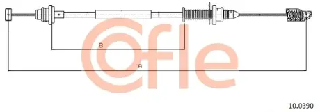 Трос акселератора COFLE 10.0390