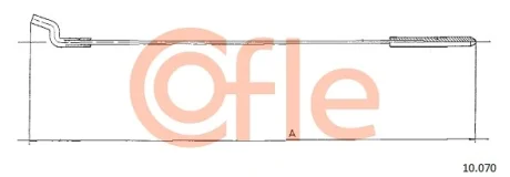Трос акселератора COFLE 10.070
