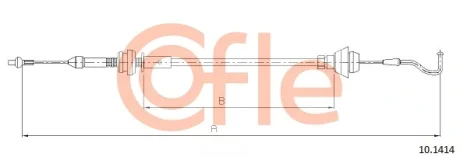 Трос акселератора COFLE 10.1414