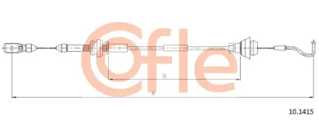 Трос акселератора COFLE 10.1415