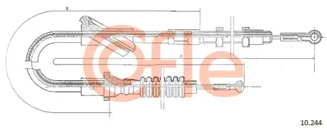 Трос зчеплення COFLE 10.244