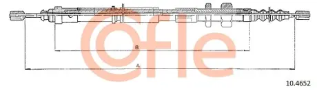 Трос ручника COFLE 10.4652