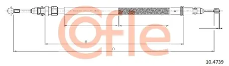 Трос ручника COFLE 10.4739