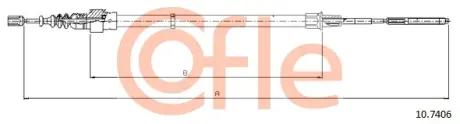 Трос ручника COFLE 10.7406