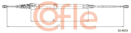 Трос ручника COFLE 10.9033