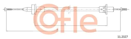 Трос зчеплення COFLE 11.2327