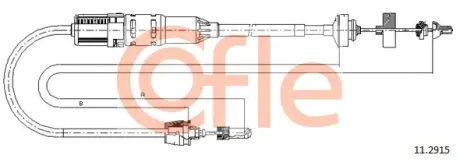 Трос зчеплення COFLE 11.2915