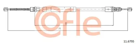 Трос ручника COFLE 11.6795