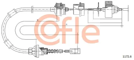 Трос зчеплення COFLE 1172.6