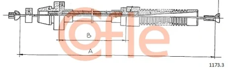 Трос акселератора Cofle 1173.3