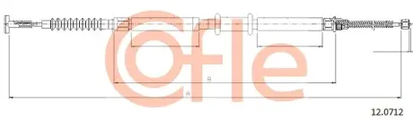 Трос ручника COFLE 12.0712