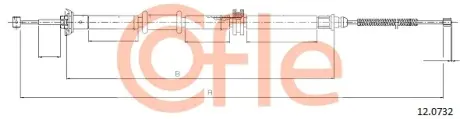 Трос ручника COFLE 12.0732