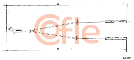 Трос обігрівача COFLE 12.504