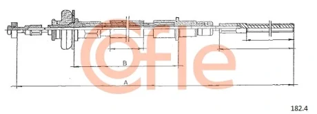 Трос зчеплення COFLE 182.4
