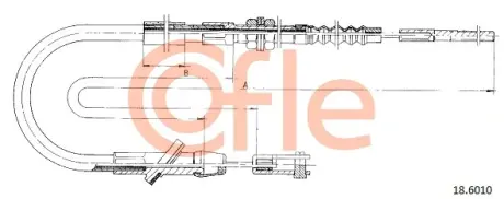Трос зчеплення COFLE 18.6010