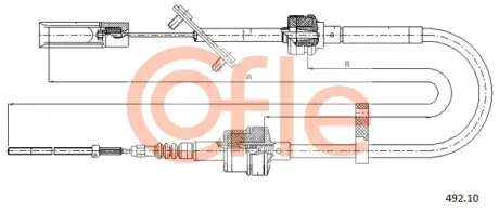 Трос зчеплення COFLE 492.10