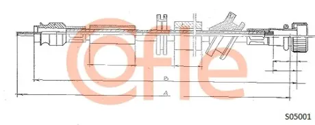 Трос спідометра COFLE S05001