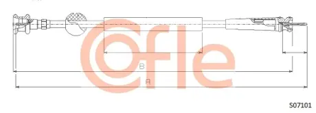 Трос спідометра COFLE S07101