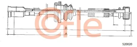 Трос спідометра COFLE S20020