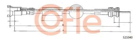 Трос спідометра COFLE S21040
